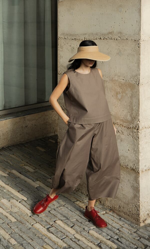 Linda Top - Brown Stripe