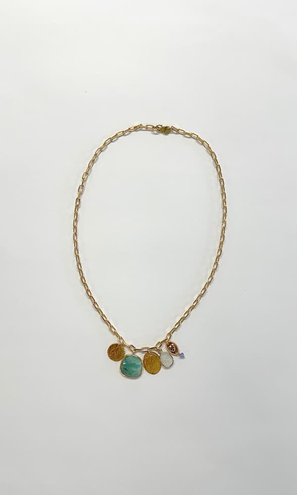 Penny Stone Necklace