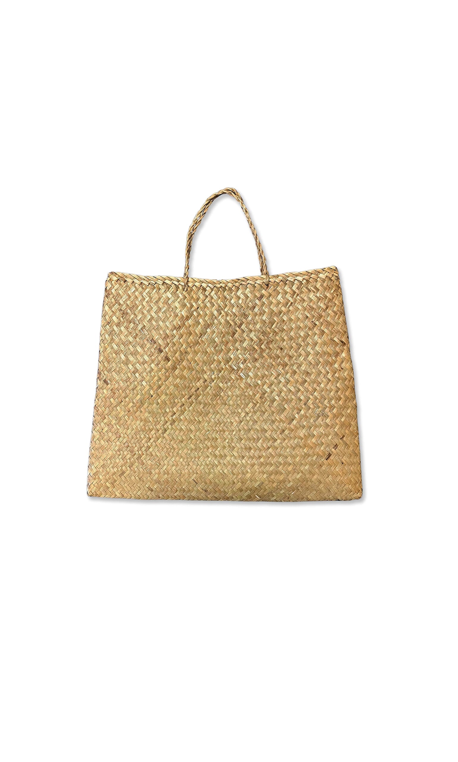 Palm Leaf Woven Bag - Large