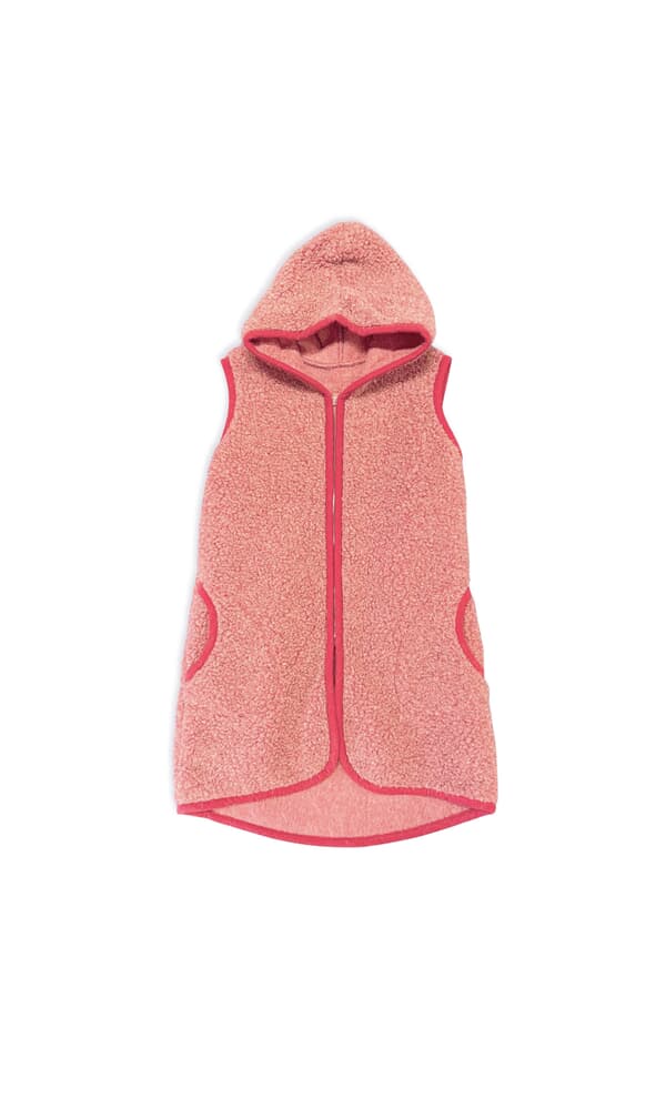 Long Rambler Gilet - Raspberry