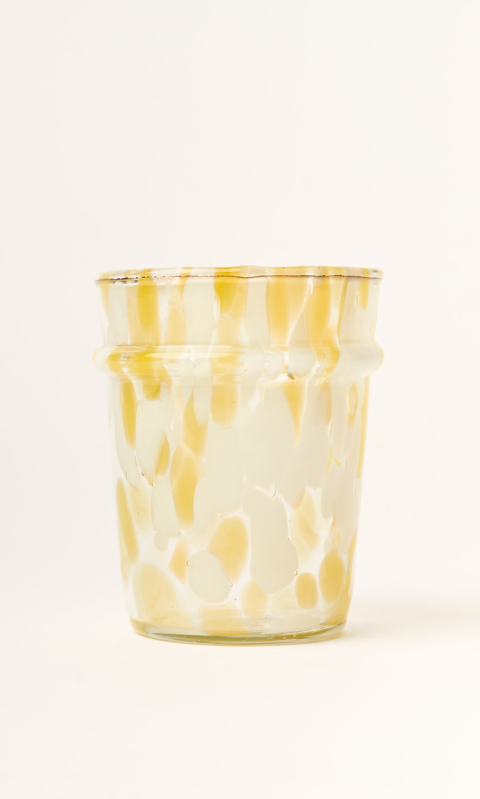 Speckled Drinking Glass - Yellow