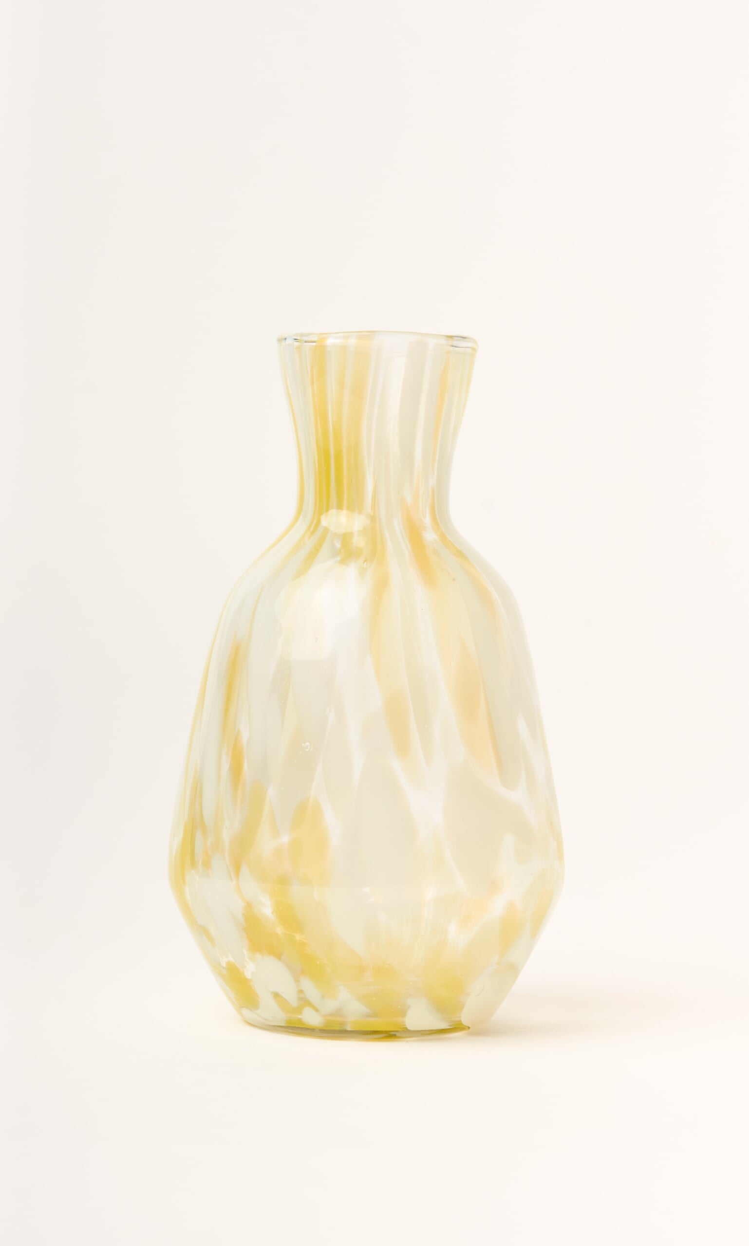 Speckled Glass Jug - Yellow