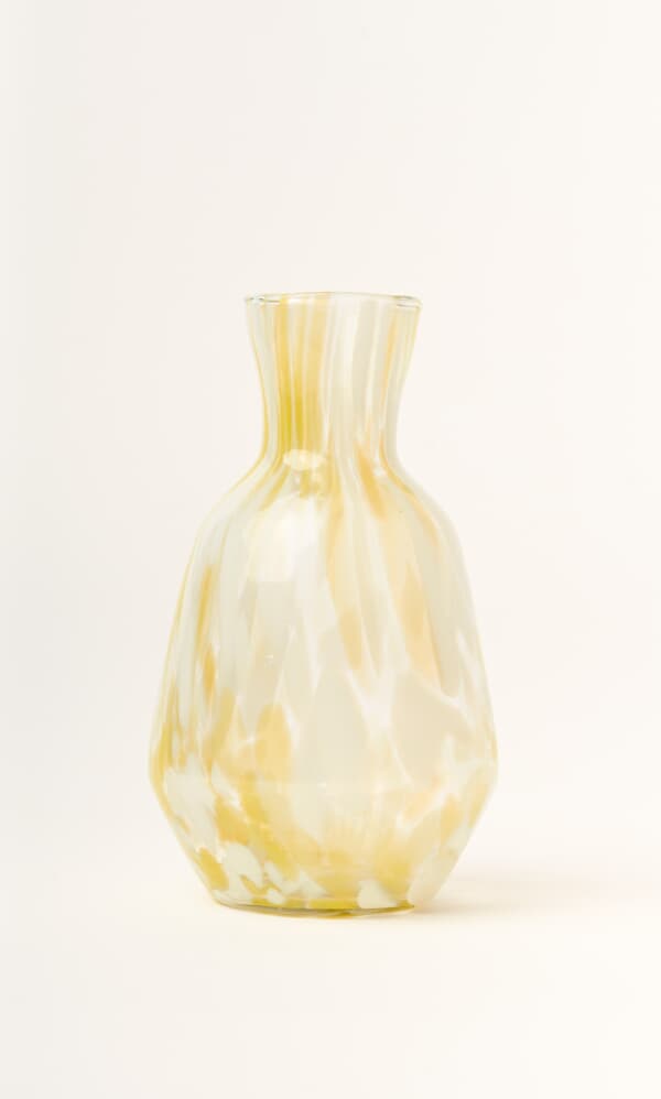 Speckled Glass Jug - Yellow