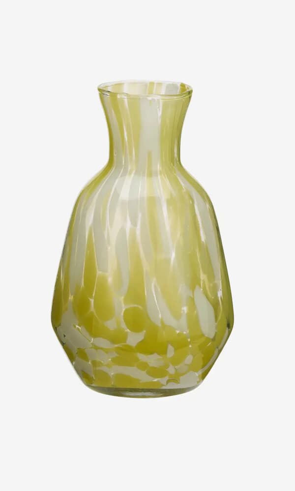 Speckled Glass Jug - Yellow