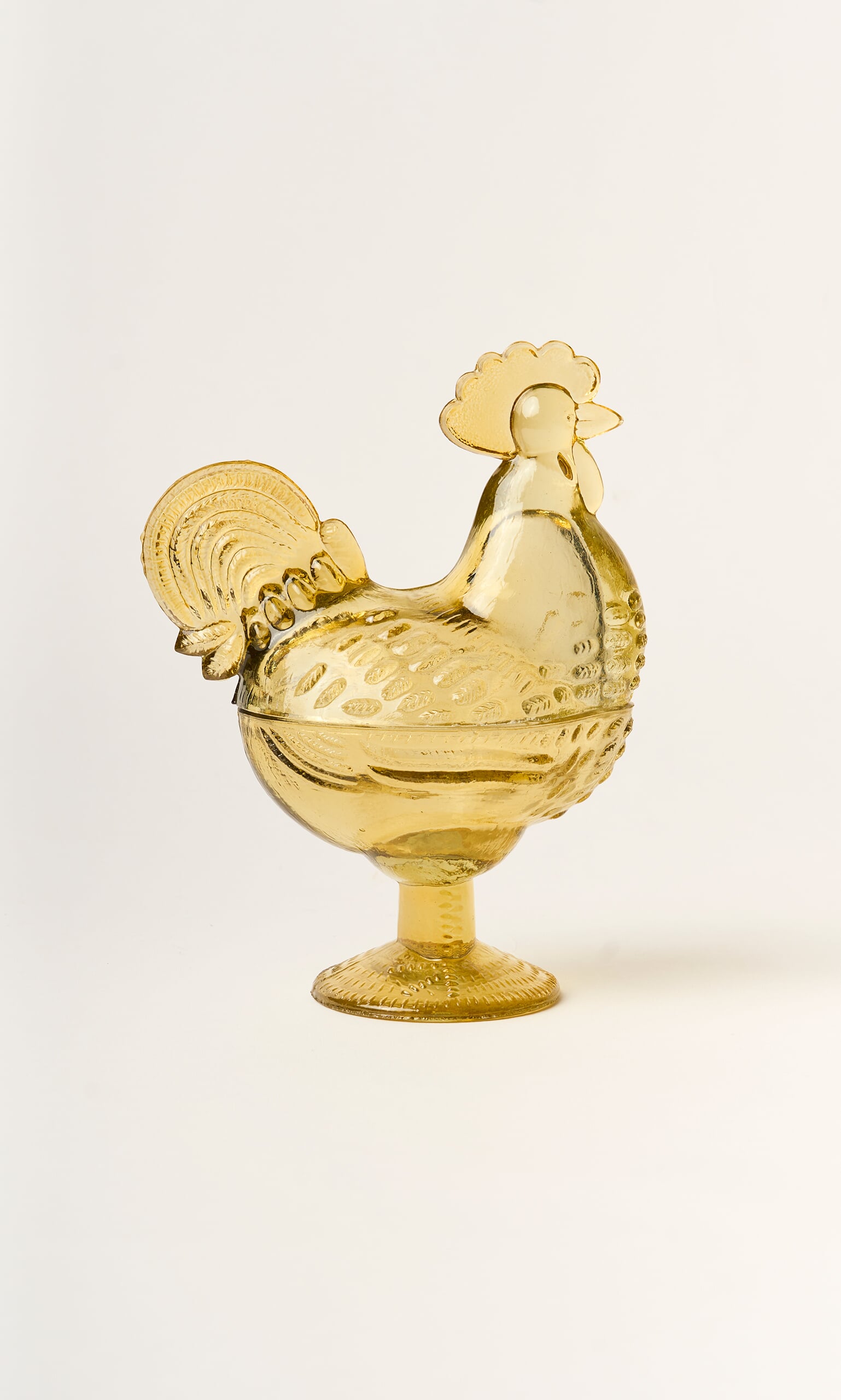 Glass Hen Bowl