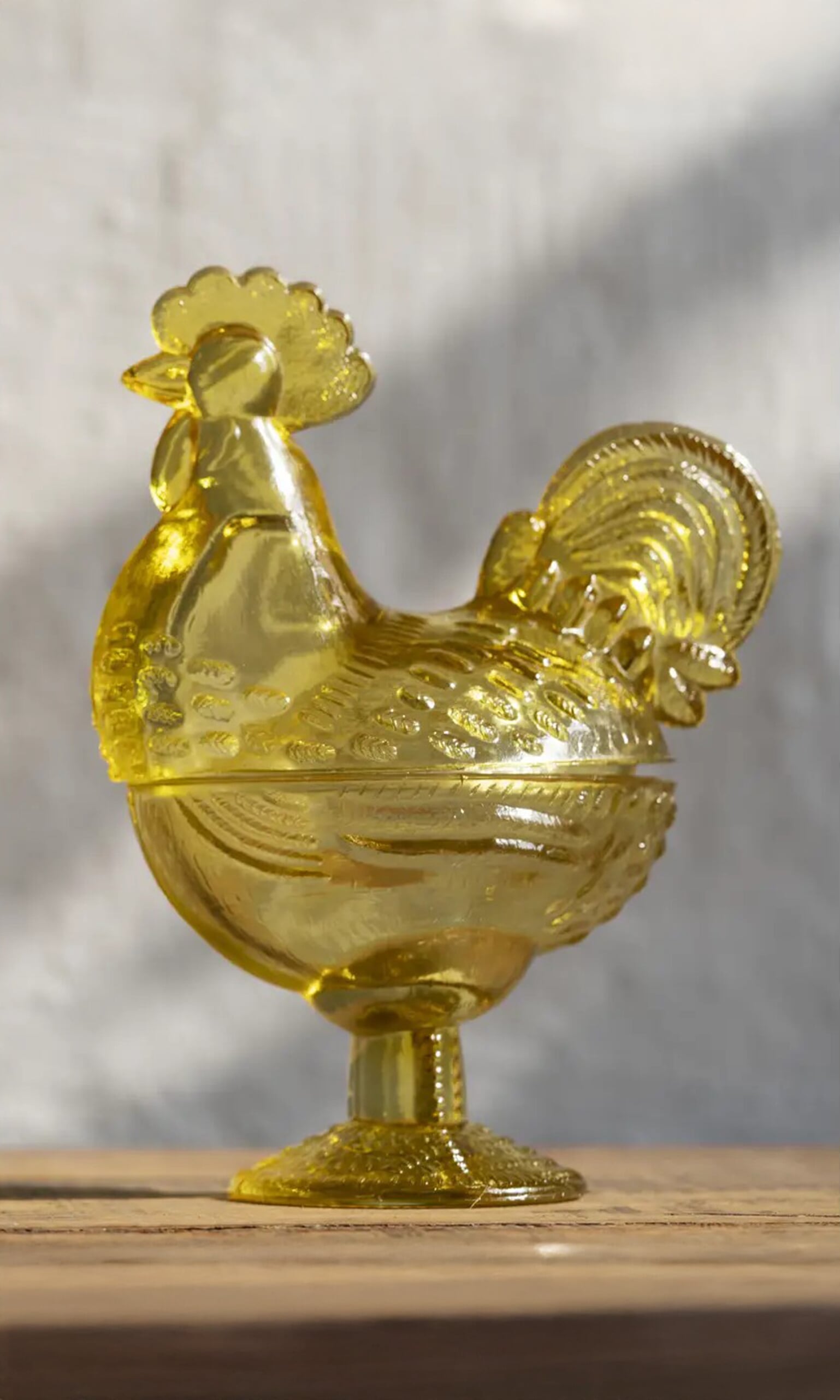 Glass Hen Bowl