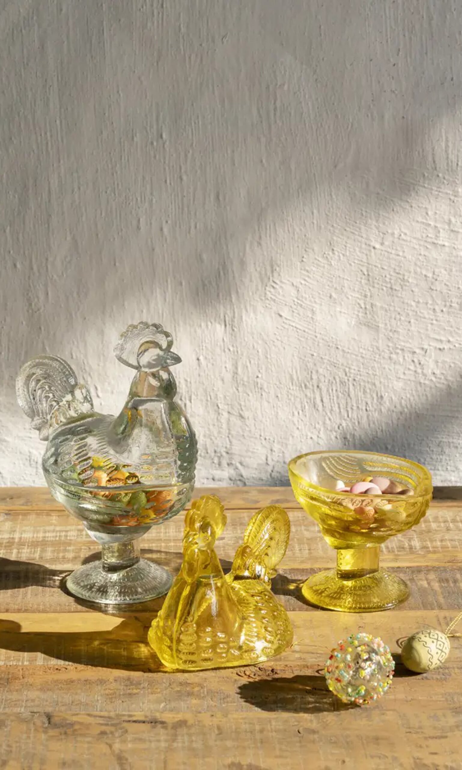 Glass Hen Bowl