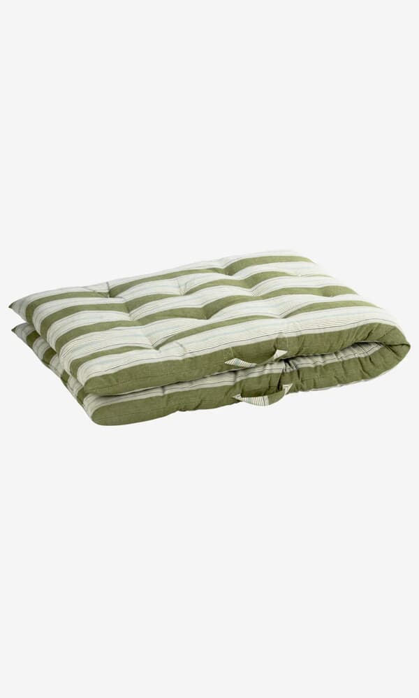 Quilted Mattress - Green Stripe