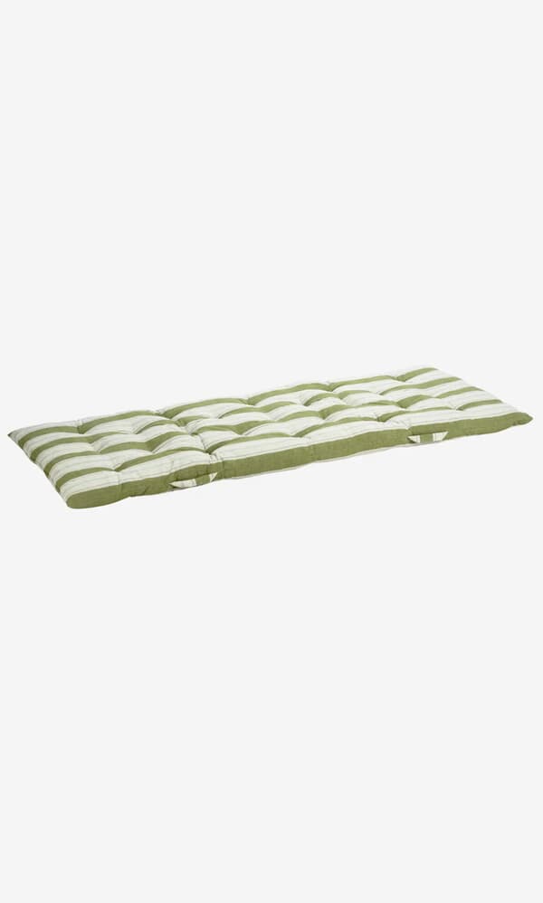 Quilted Mattress - Green Stripe