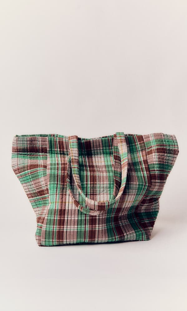 Checked Quilted Bag