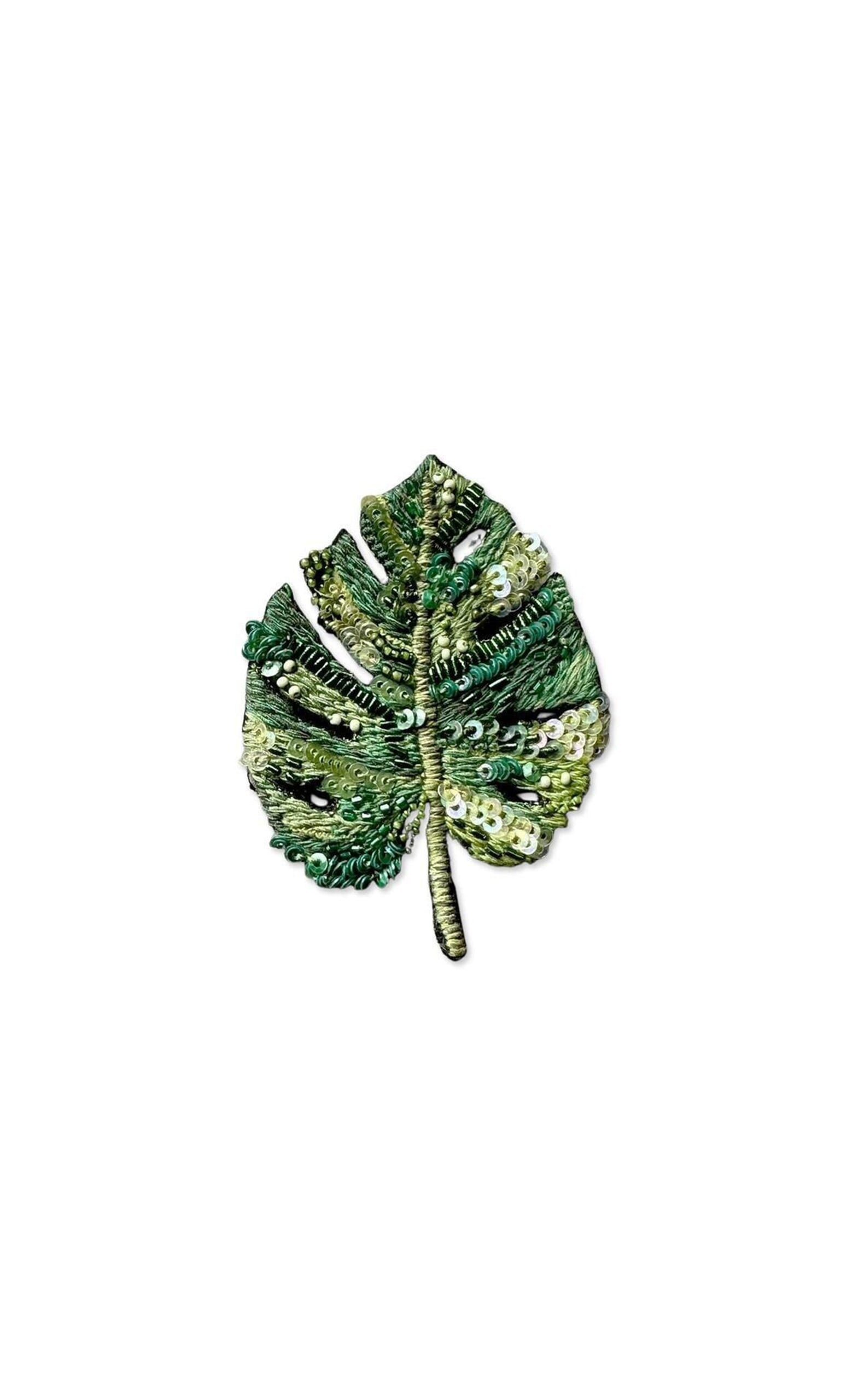 Monstera Brooch 
