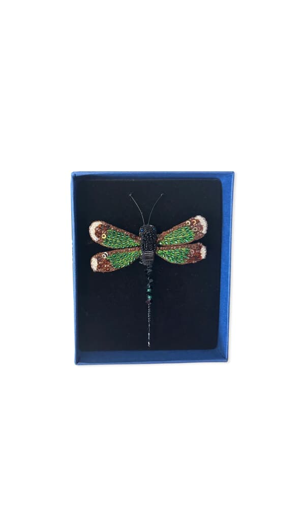 Green Dragonfly Brooch