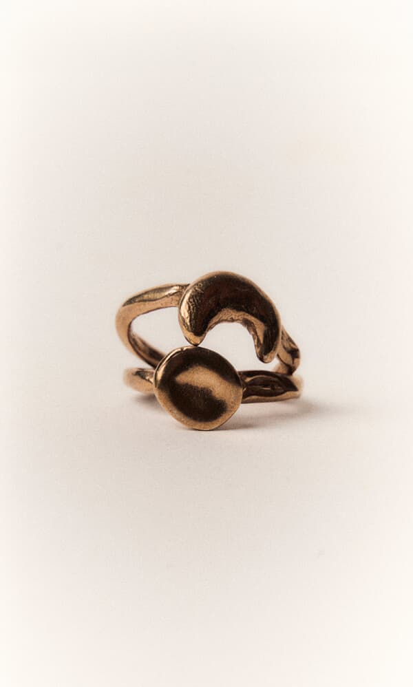 Moon Circle Stacking Ring