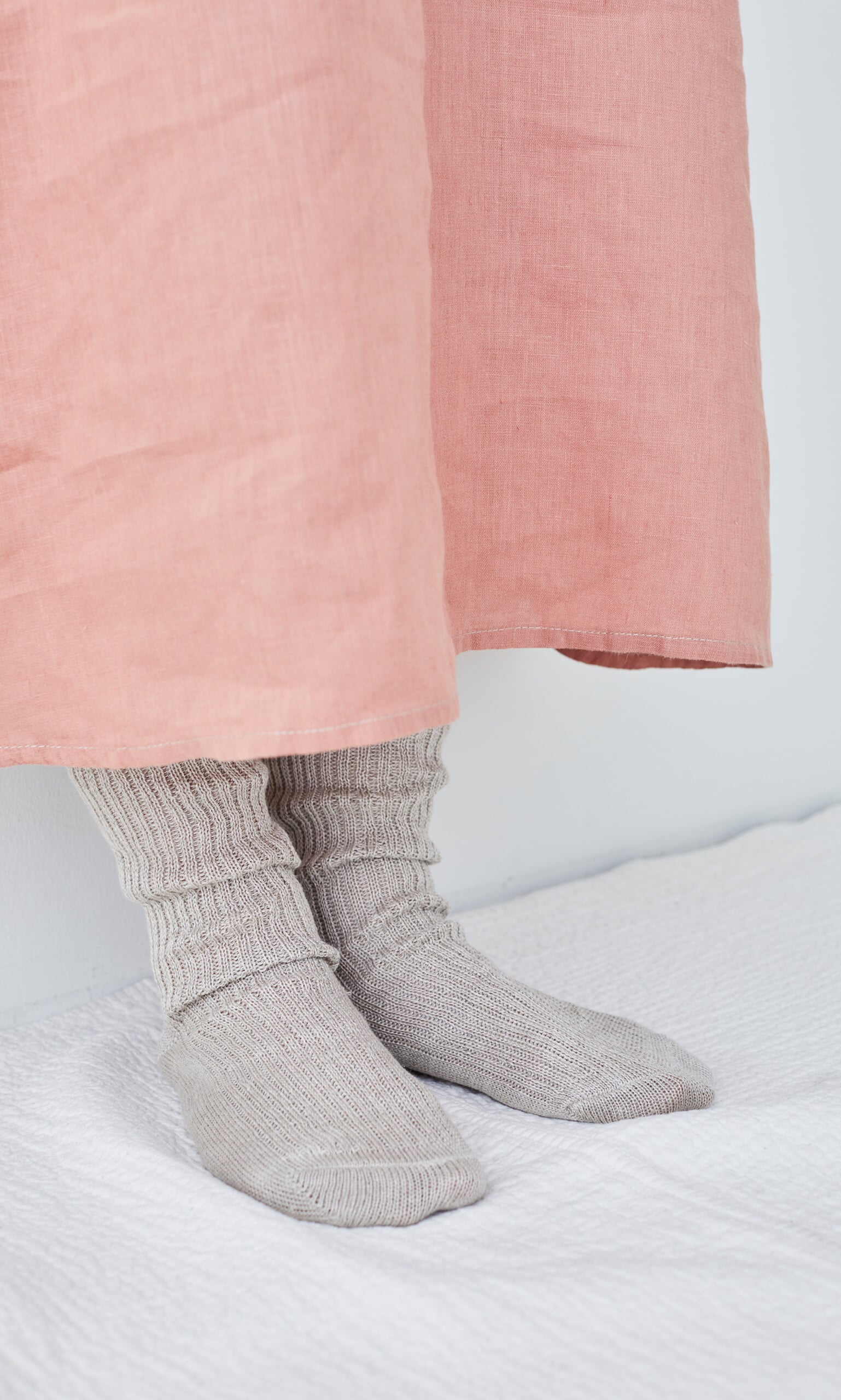 Linen Rib Socks