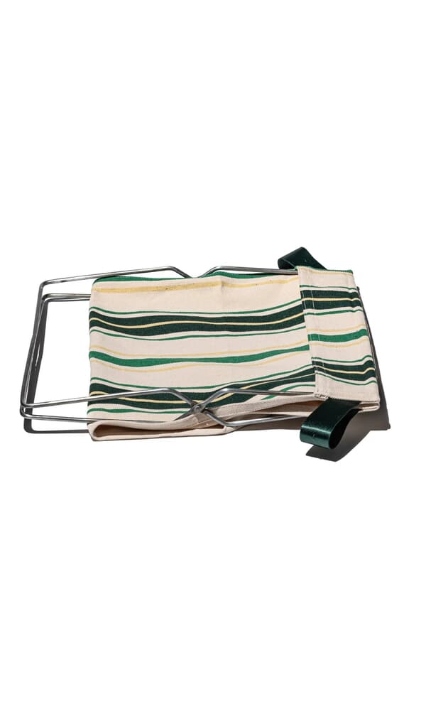 Green Stripe Folding Bag