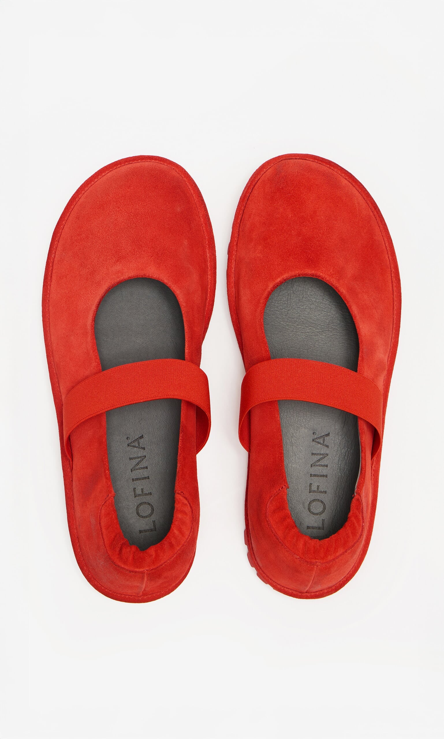 Sola Red Flats by Lofina - Photoshoot Sample