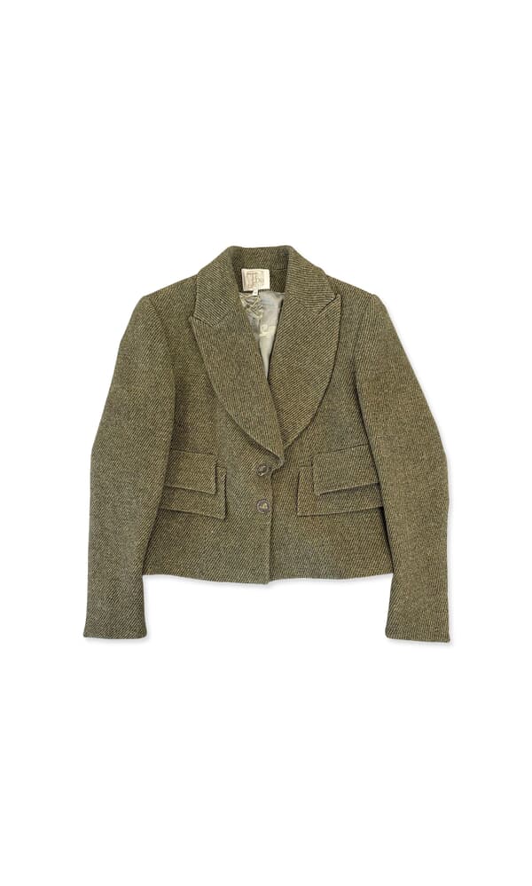 Cropped Tweed Blazer