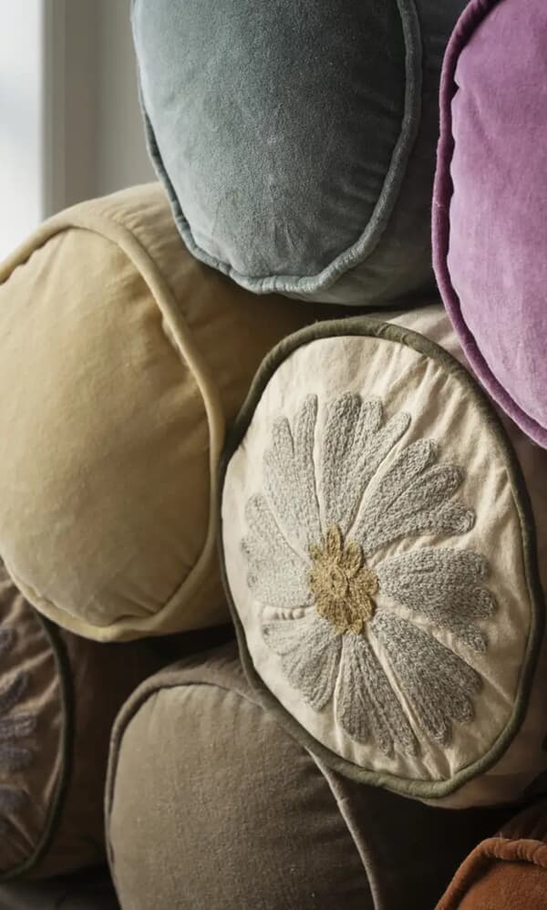 Velvet Bolster Cushion