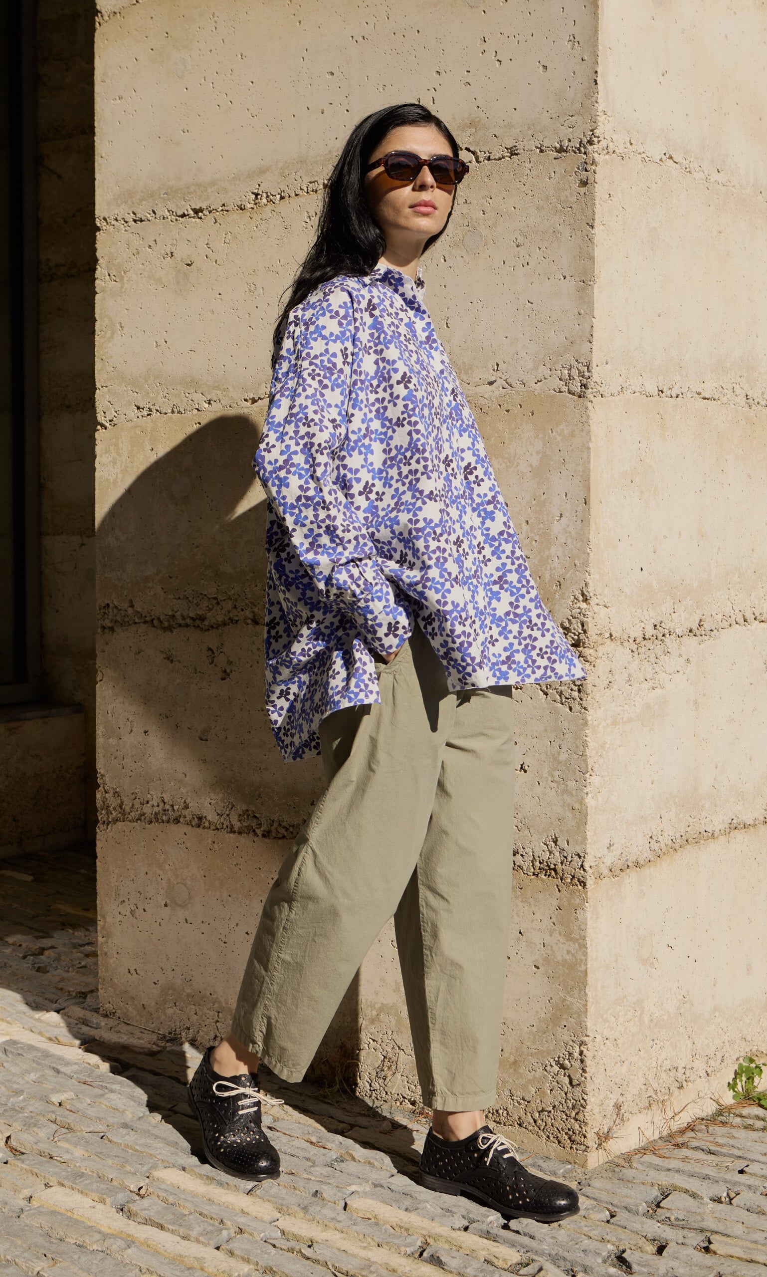 Khaki Poplin Pants