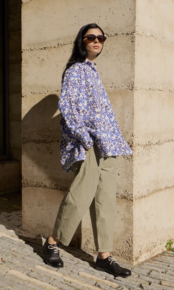 Khaki Poplin Pants