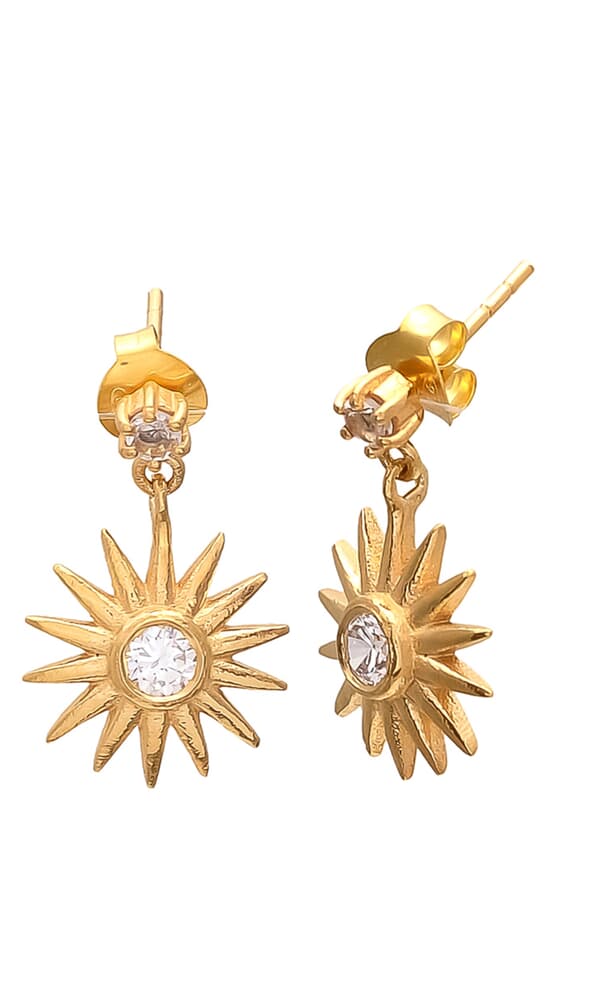 Star drop earrings