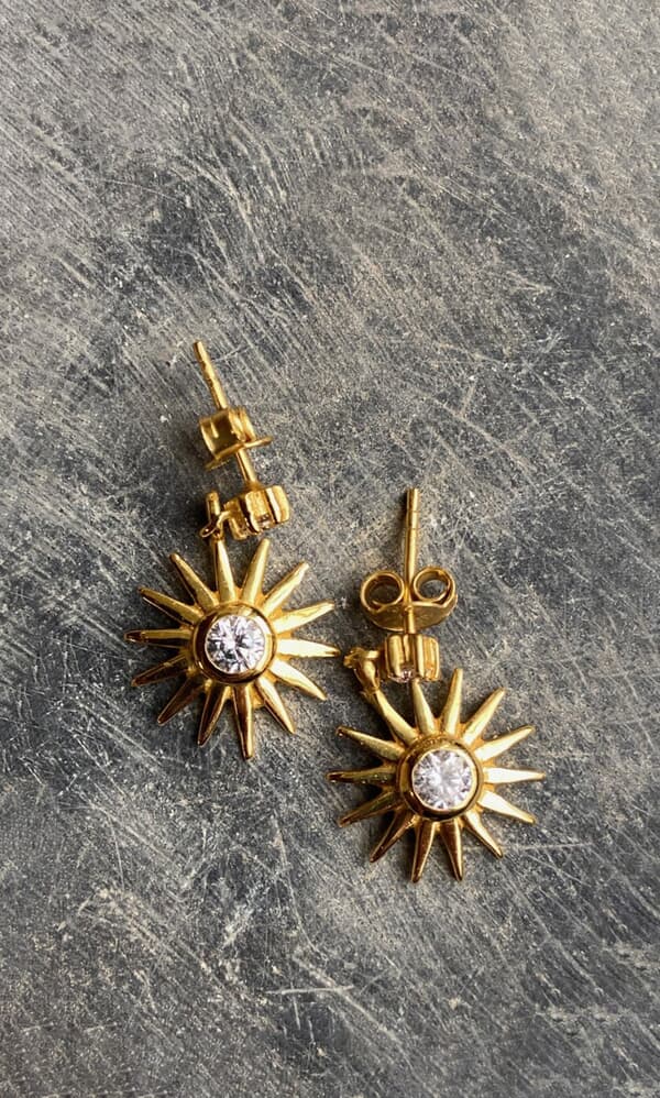 Star drop earrings