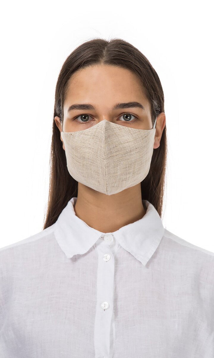 Organic linen mask - oat