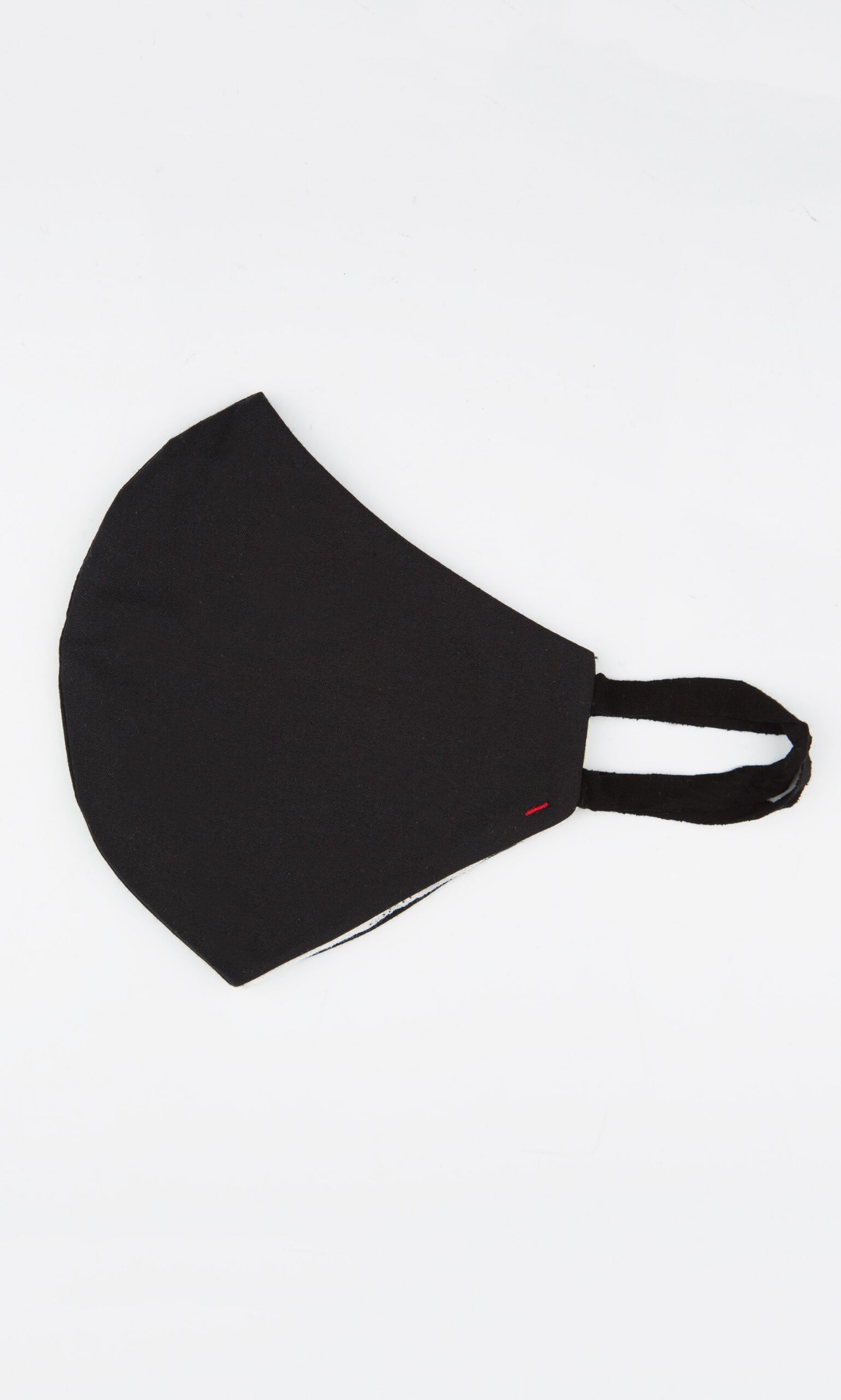 Organic linen mask - black