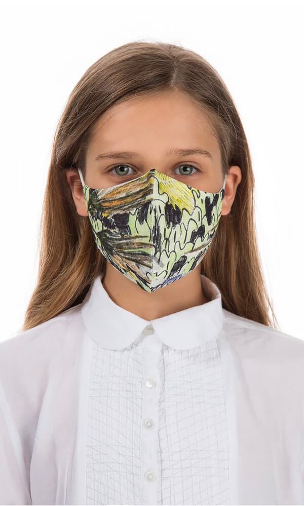 Organic linen KIDS  mask – JUNGLE