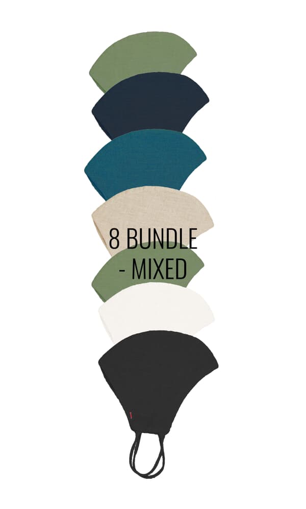 Organic linen mask bundle (8 for the price of 6)