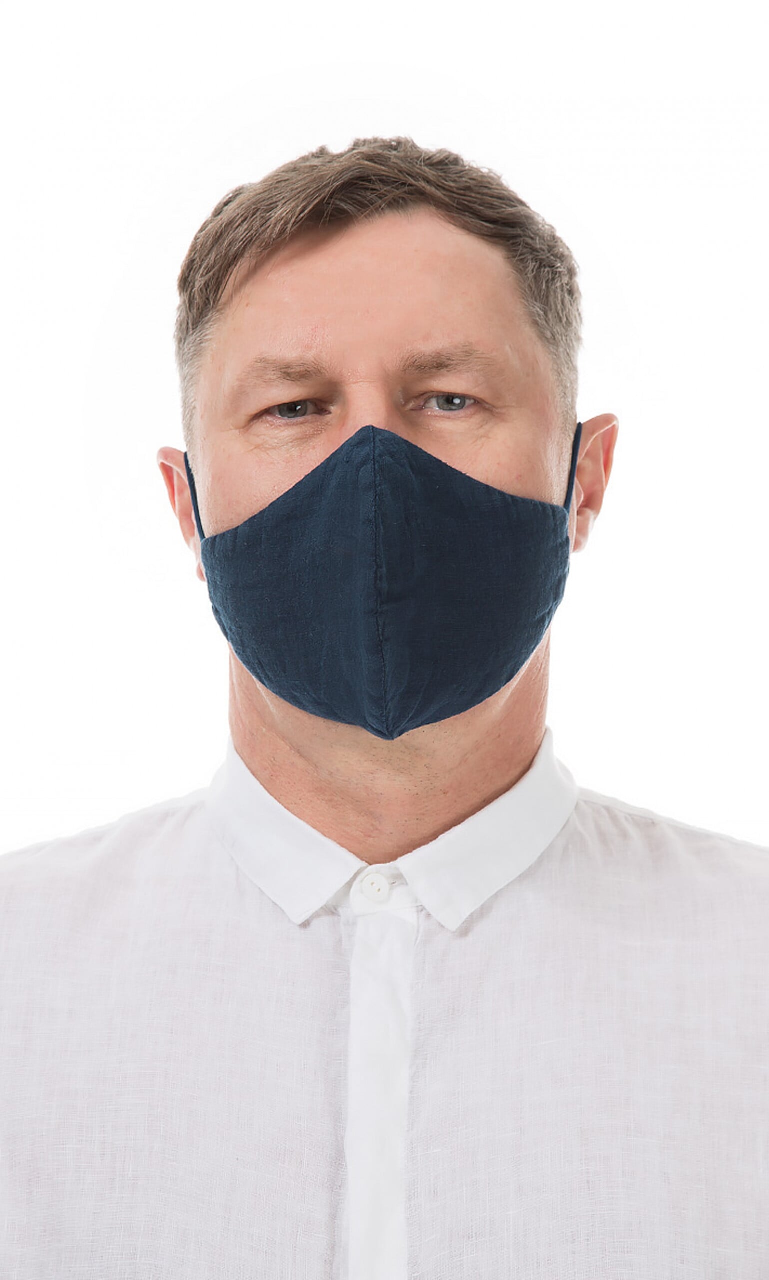 Organic linen mask MEN – Denim 