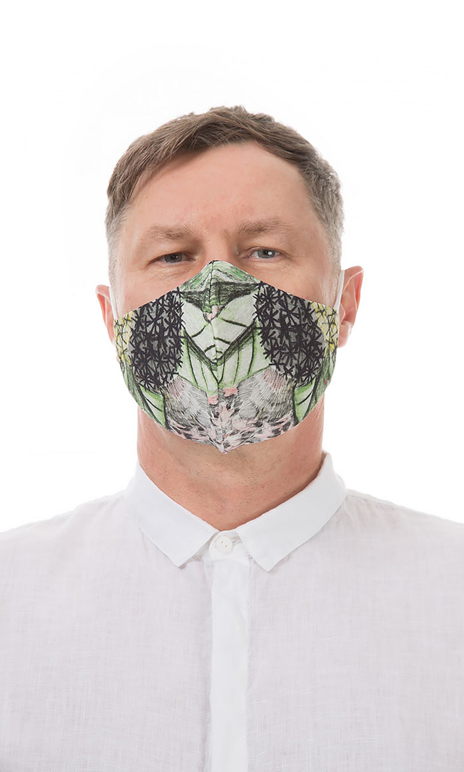 Organic linen mask MEN – Foliage