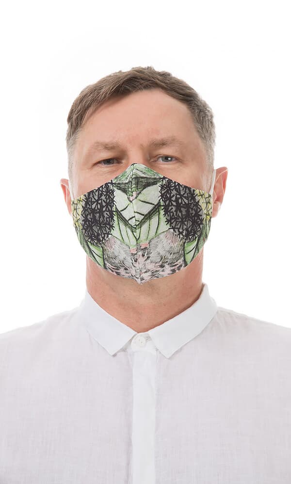 Organic linen mask MEN – Foliage