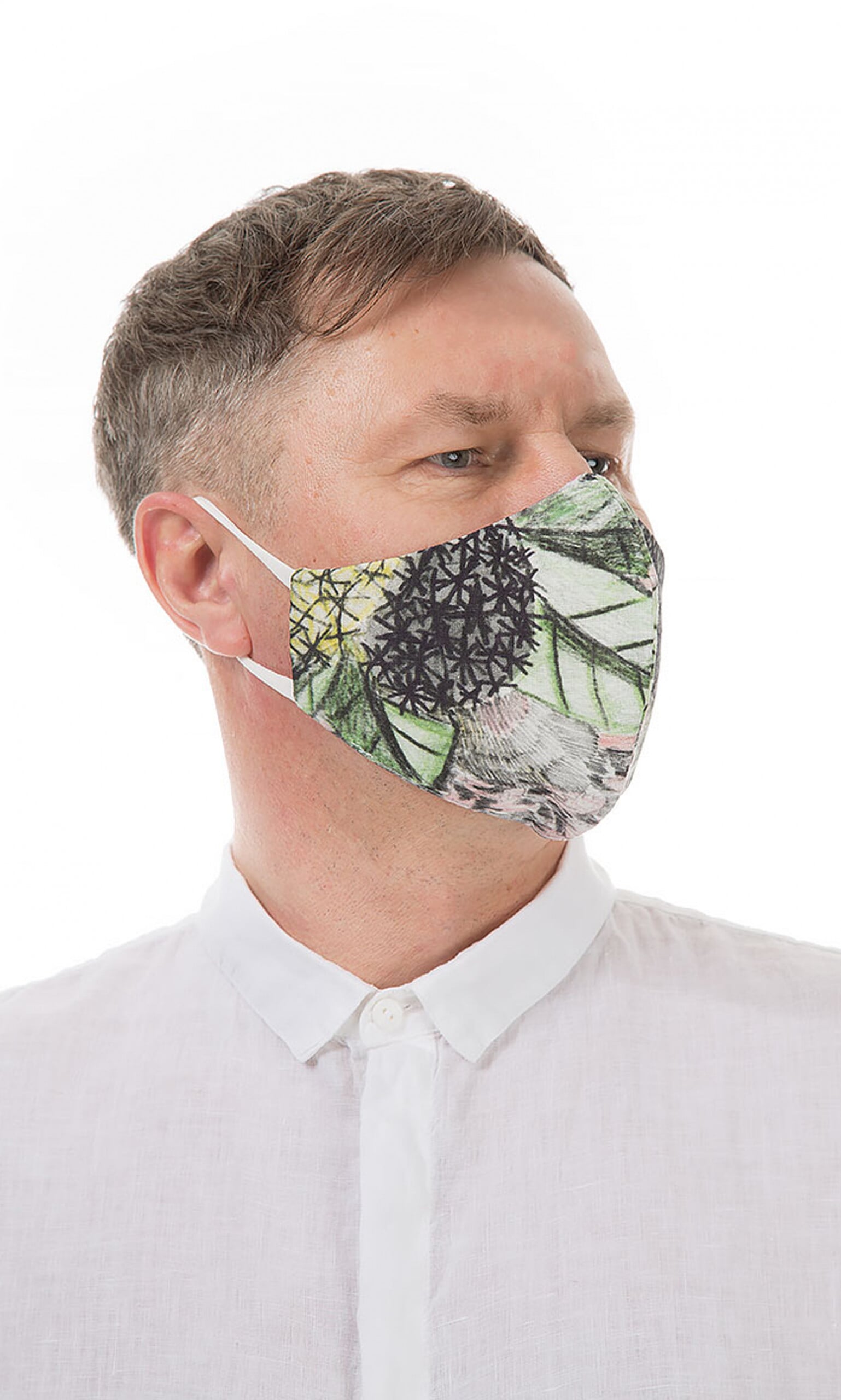 Organic linen mask MEN – Foliage