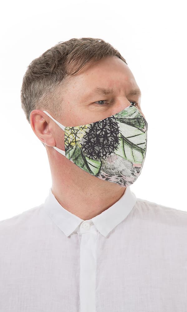 Organic linen mask MEN – Foliage