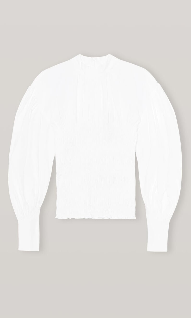 Smocked Ganni blouse