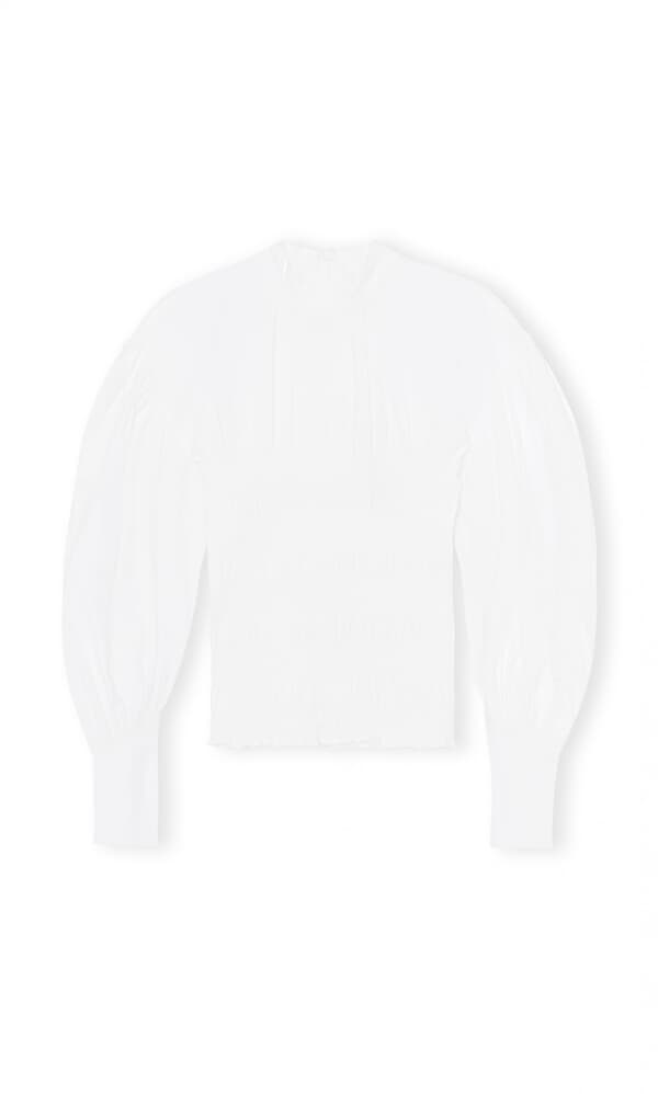 Smocked Ganni blouse