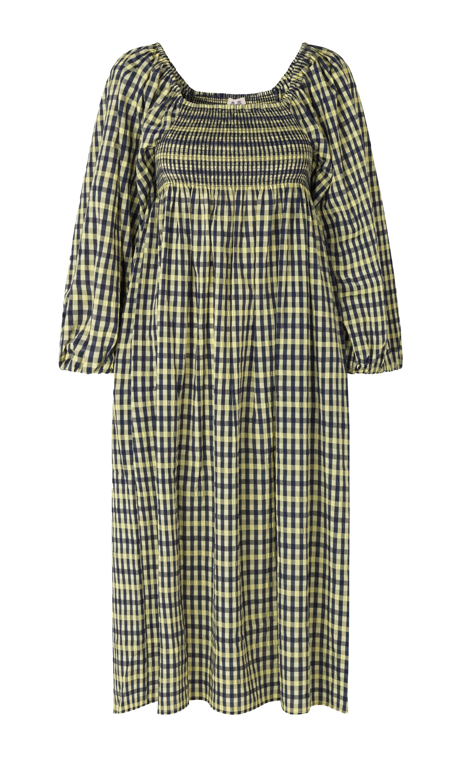 Seersucker smock dress