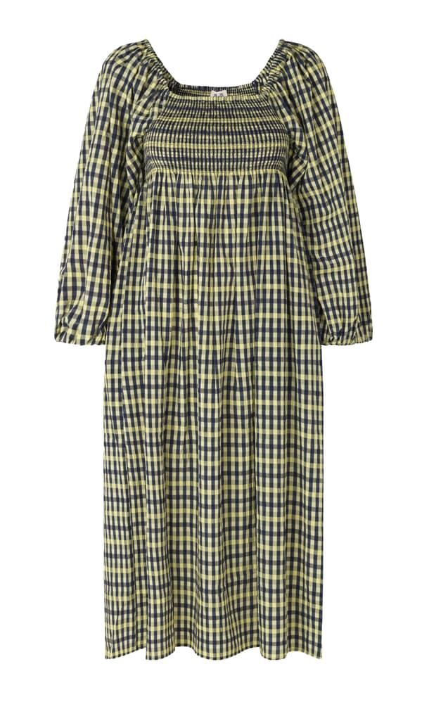 Seersucker smock dress