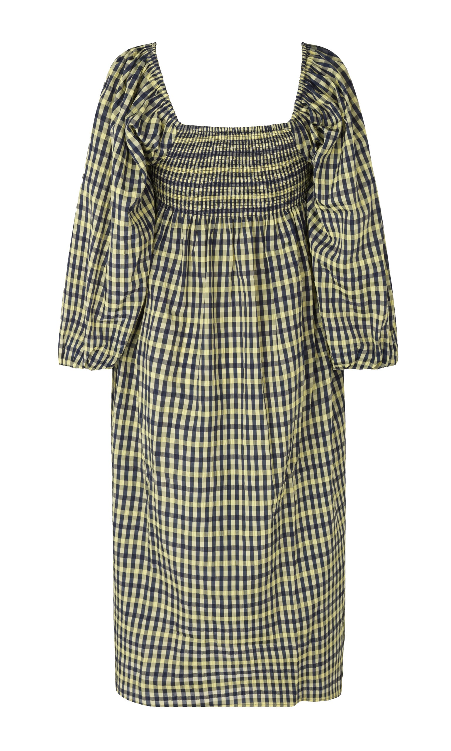 Seersucker smock dress