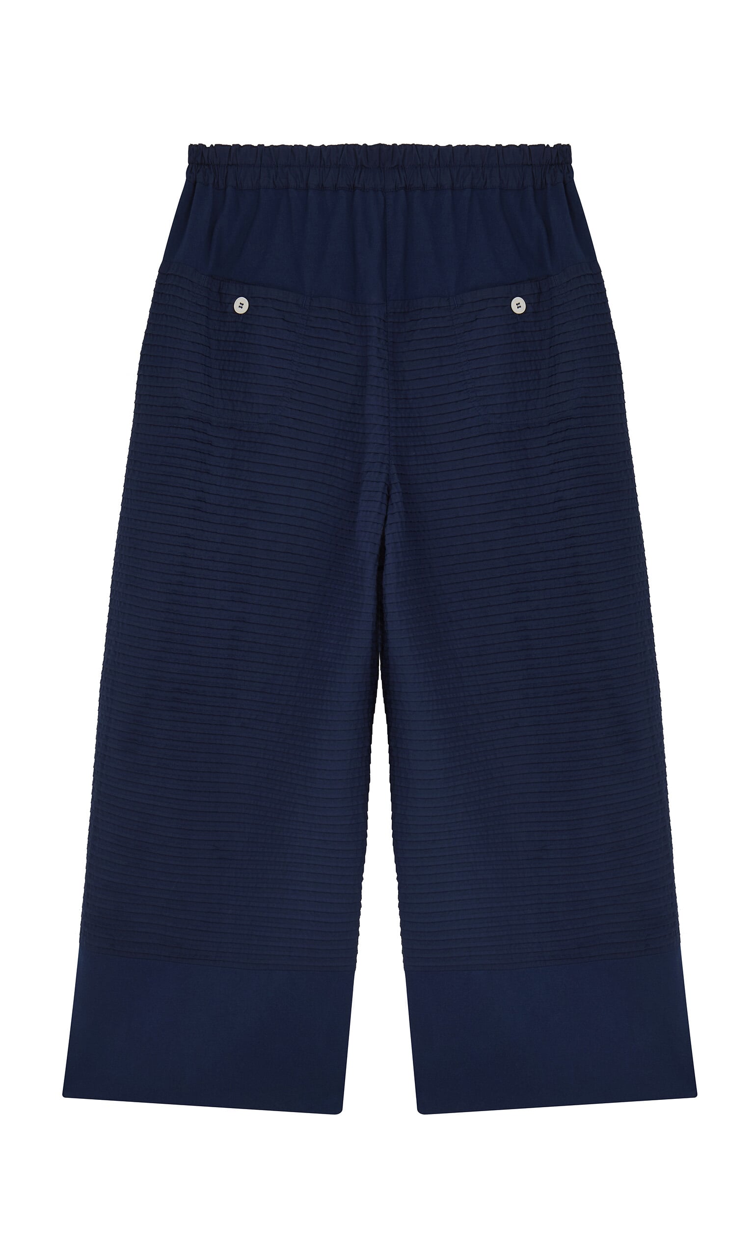 Azure pintucked pants