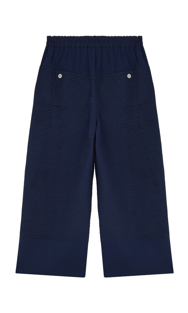 Azure pintucked pants