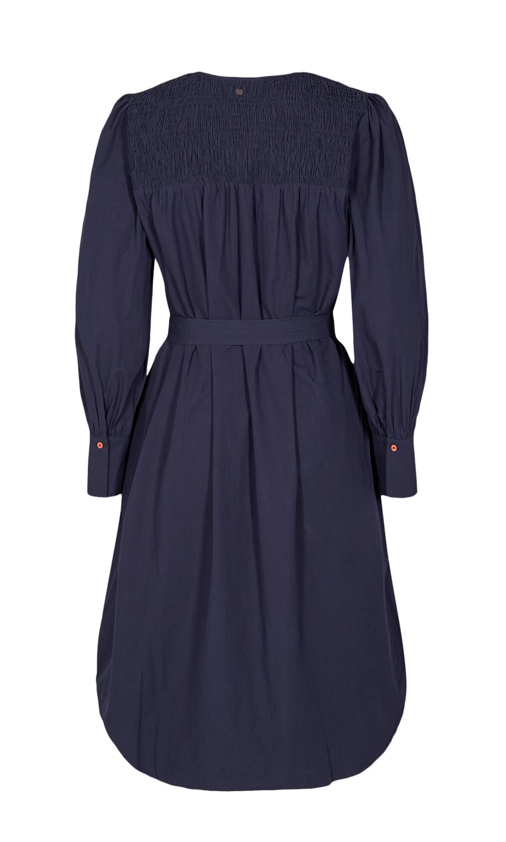 Shirred midi dress