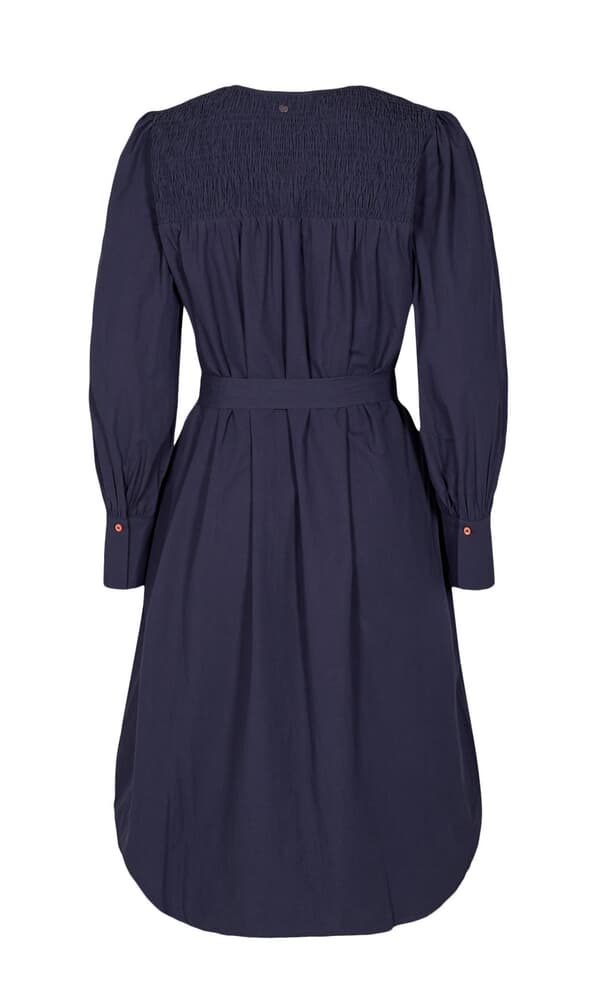 Shirred midi dress
