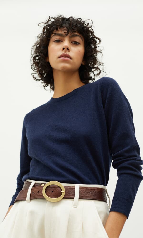 Navy soft sweater