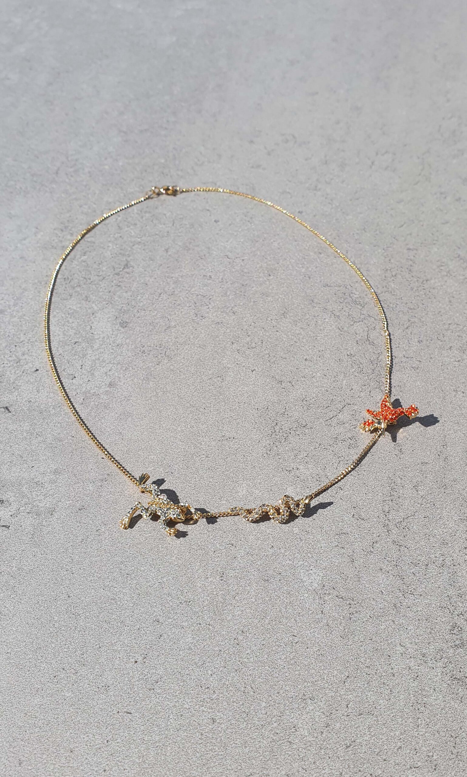 Frog jungle necklace